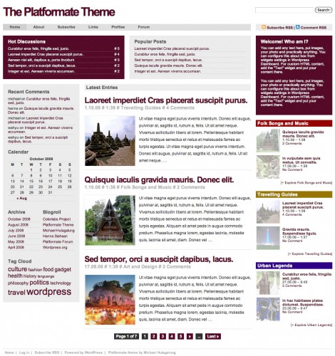 Platformate: Elegant Red